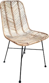 thumbnail of SIT Möbel Rattan-Stuhl 2er-Set | Sitzschale Rattan natur | Gestell Metall antikschwarz | B 44 x T 57 x H 87 cm | 05339-01 | Serie RATTAN