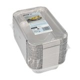 thumbnail of 20 X 50 Schalen, Alu eckig 650 ml 3,4 cm x 13 cm x 22 cm
