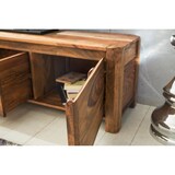 thumbnail of Lowboard BOHA Massivholz Sheesham Kommode 140 cm TV-Board Ablage-Fächer Landhaus-Stil Unterschrank 40 cm