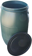 BRB Kunststofftonne 50 Liter Mit Deckel, Weiß Onli Produktbild-Vorschau 10