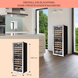 thumbnail of Klarstein Vinamour 54 Duo Weinkühlschrank 2 Zonen 148 Ltr 54 Fl Touch-Display Schwarz