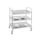 thumbnail of Royal Catering - Serveerwagen - 2 legborden en afruimbak - tot 500 kg - ronde buis