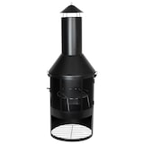 thumbnail of BURI Garten- und Terrassenkamin Gartengrill Gartenkamin Feuerstelle Grill Grillrost