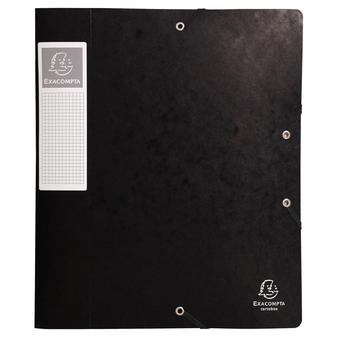 Exacompta - Réf. 16016H - 10 boites de classement Cartobox Dos 60mm Carte lustrée - A4 - Noir
