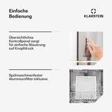 thumbnail of Klarstein Tron Ambience Inselabzugshaube Ø38cm Umluft 540m³/h LED Edelstahl Edelstahl