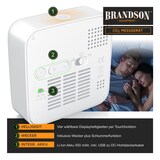 thumbnail of Brandson CO2 Messgerät für Raumluft, Luftqualitätssensor, Alarmfunktion, präzise CO₂-Messung, für Innenräume