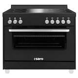 thumbnail of Saro TS95IND61N Induktionsherd mit Elektrobackofen, schwarz, 5 Kochflächen, 7,4 kW + 2,5 kW, BTH 900 x 600 x 896/962 mm