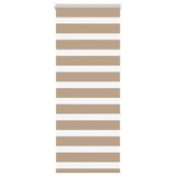 thumbnail of vidaXL Doppelrollo Sandbraun 60x150 cm Stoffbreite 55,9 cm Polyester