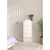 thumbnail of WellHome - Cómoda de Dormitorio con 5 Cajones en color Blanco 41 x 50 x 112 cm - Sil White