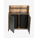 thumbnail of Mobiliara - Meuble de tri trineo -Mobile -  Exterieur - Compact finition stratifiée-  2 Bacs 70 Litres -