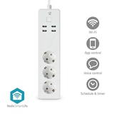thumbnail of Nedis SmartLife Power Strip - 3 x Schutzkontakt (CEE 7/3) / 4 x USB - 16 A - 3680 W - 1.80 m - -10 - 40 °C - Android / IOS - Weiss