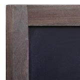 thumbnail of Reclamebord HWC-C51, wandbord krijtbord, 55x34x2cm, hout shabby-look vintage ~ grijsbruin