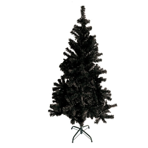 Künstlicher Weihnachtsbaum inkl. Ständer Tannenbaum Christbaum schwarz 120cm : 120 cm