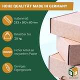 thumbnail of 120x DHL Kleinpaket Automatikbodenkarton 233x163x80mm braun Faltkarton BB-Verpackungen
