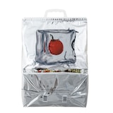 thumbnail of Borsa frigo rigida metallizzata a fondo piatto - 32 x 44 x 20 cm (ap. x alt. x soffietto) - vol. 34 L - isolamento in schiuma LDPE - per 40 pz.