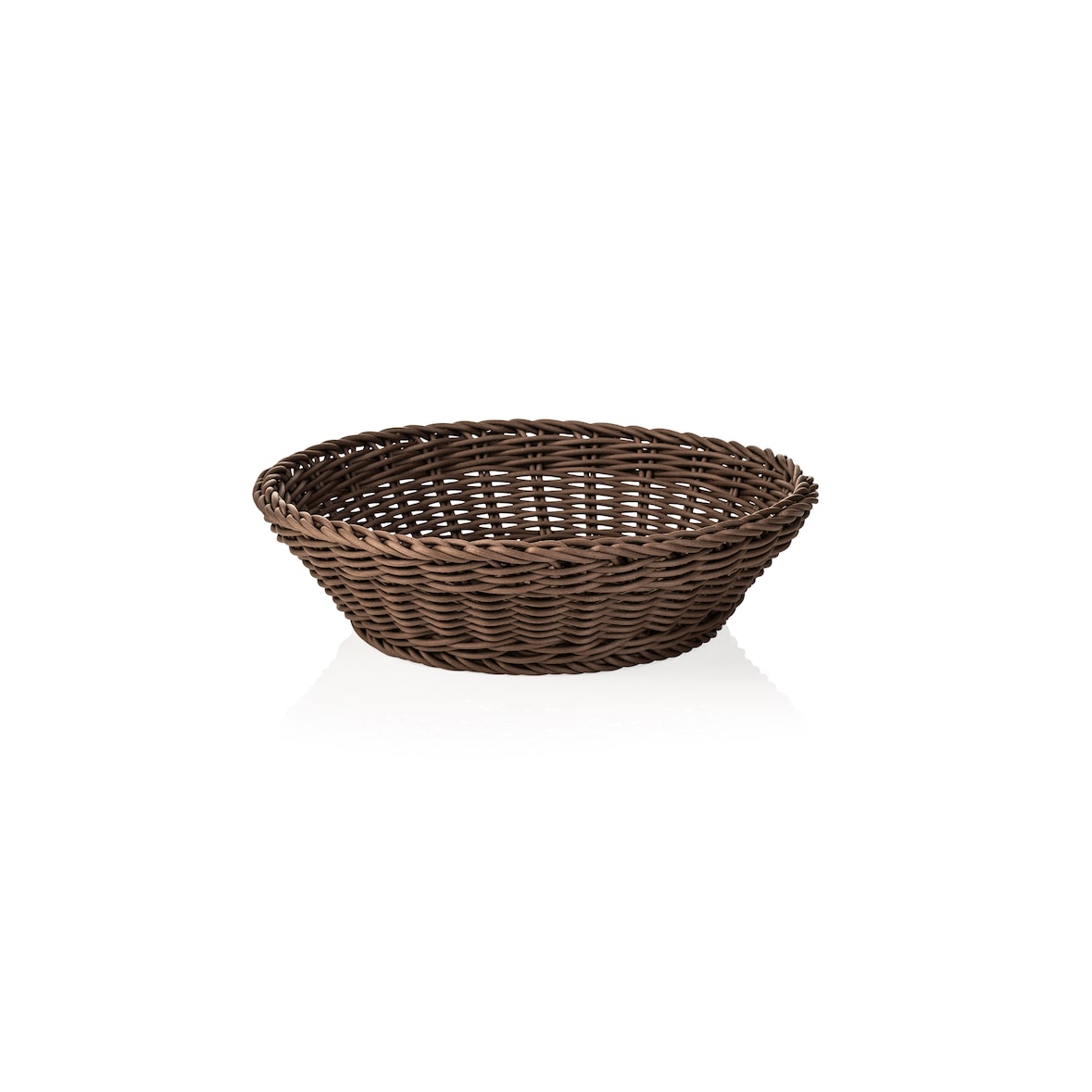 WAS Germany - Korb WEAVER PRO Tischkörbe, Ø 29 cm, Höhe 7 cm, braun, Polypropylen