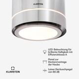 thumbnail of Klarstein Tron Ambience Inselabzugshaube Ø38cm Umluft 540m³/h LED Edelstahl Edelstahl