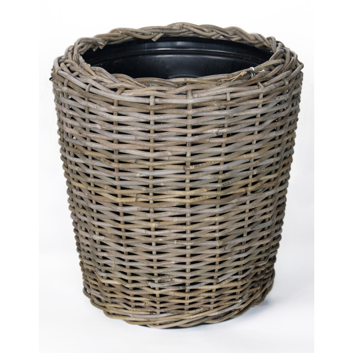 Pflanzkorb Sylter Korb Rattan 50x52cm 40 Liter Rund Natur Drypot Garten Terrasse Blumen
