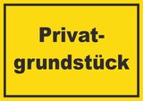 thumbnail of Privatgrundstück Schild gelb-schwarz A1 (594x841mm)