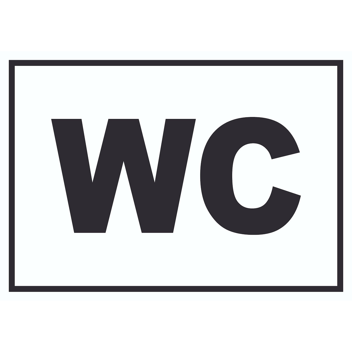 WC Schild A1 (594x841mm)