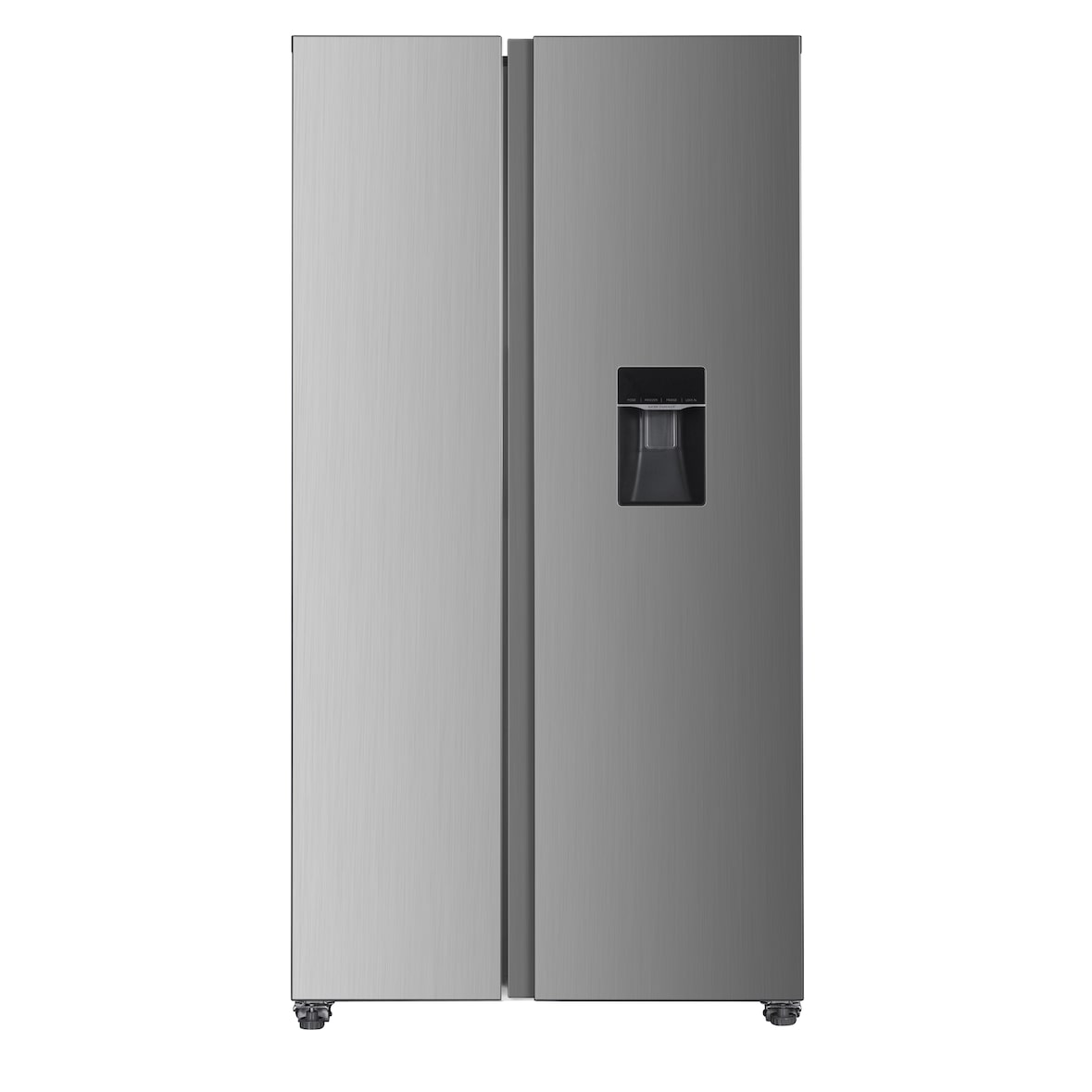 Respekta No Frost Side-by-Side Kühl-Gefrierkombination mit Wasserspender, Halvar, Inox Look