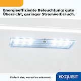 thumbnail of Exquisit Glastürkühlschrank GKS240-GT-160C weiss | Nutzinhalt: 237 L | Türschloss | 6 Gitterablagen | Umluftventilator | Standgerät