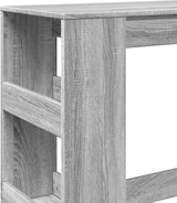 thumbnail of vidaXL Bartisch mit Regal Grau Sonoma 90x40x103,5 cm Holzwerkstoff