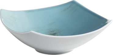 MÄSER kom hoekig 24 cm, DERBY serie, wit, set van 3, 593160