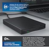 thumbnail of CSL Diskettenlaufwerk Externes USB Diskettenlaufwerk FDD 1,44MB (3,5) geeignet für PC & MAC