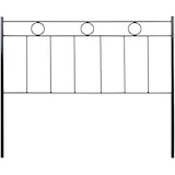thumbnail of Cabecero de forja Gema, color Negro Cabezal para cama de 150 cm, Cama 155 cm x 125 cm