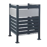 thumbnail of Helloshop26 - Caixa de armazenamento em aço galvanizado 120 x 91 x 91 cm prata antracite 03_0009095