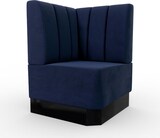 thumbnail of Gastro Eckbank Amsterdam | 64x64 cm | Samtstoff in Blau | Vertikal