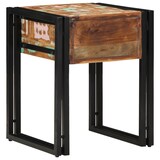 thumbnail of vidaXL Bijzettafel met lade 40x40x50 cm massief gerecycled hout zwart