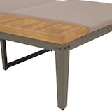 thumbnail of Helloshop26 - Transat chaise longue bain de soleil lit de jardin terrasse meuble d'extérieur avec coussins bois d'acacia solide 02_0012546