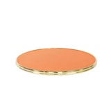 thumbnail of Plateau de table rond MARCEAU - Orange - Cercle laiton