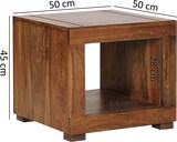 thumbnail of WOHNLING Sheesham Couchtisch MUMBAI Massiv 50x50 cm Beistelltisch Massivholz Tisch Neu