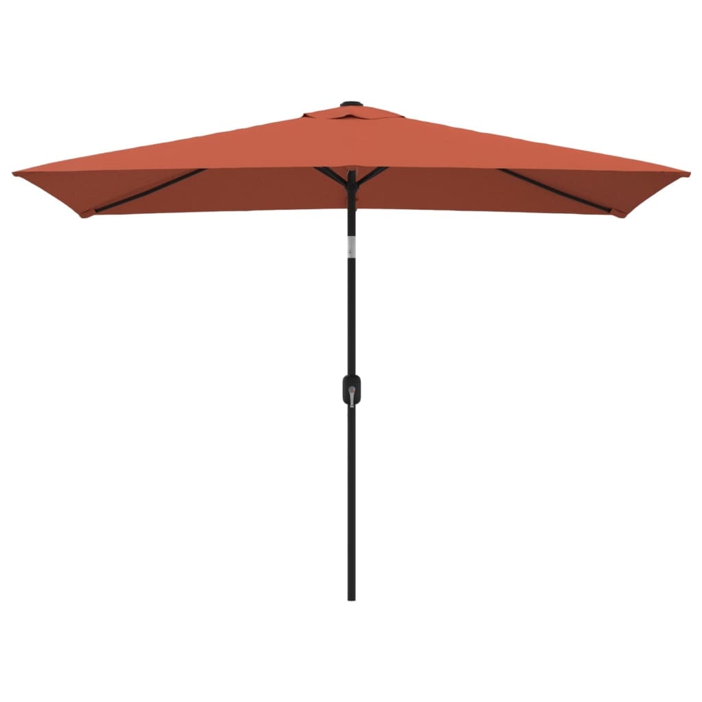 Helloshop26 - Sonnenschirm mit Metallstange 300 x 200 cm Terrakotta 02_0008136