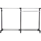 thumbnail of Portaabiti COSTWAY, estensibile, carrello per vestiti, regolabile in altezza, ferrovia per vestiti con 2 singole rotaie, carrello per vestiti