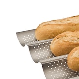 thumbnail of Plaque de 4 baguettes / tuiles -  Gris Autre forme Acier Ibili 38.00x33.00 cm