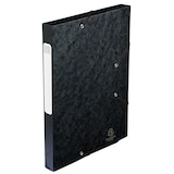 thumbnail of Exacompta 18516H 25x Archivbox Cartobox, flach geliefert, Rücken 25mm aus Colorspan-Karton, mit 3 Klappen und Gummizug, 25x33cm für DIN A4 - Schwarz