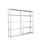 thumbnail of Steck-Grund-/ u 1 Anbauregal, 10 Böden, 2000x2200x350, weiß