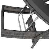 thumbnail of tectake Tumbona de aluminio y ratán Océane  Gris