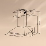 thumbnail of Victoria 90 Dunstabzugshaube 90cm Retro-Design 644,5m³/h 2 LED-Lampen Vintage-Creme