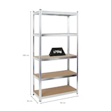 thumbnail of PROREGAL Etagère robuste RAGNAR, HxLxP 180x90x40cm, Charge totale de 875kg, Galvanisé, Étagère de garage, étagère de cave