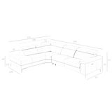 thumbnail of Angel Cerdá  Grijze leren hoekbank gestoffeerd in grijs leer 6112C