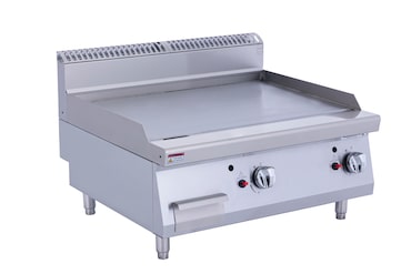 METRO PROFESSIONAL Gasbakplaat GGG2700-V2, roestvrij staal, 80 x 70 x 54.7 cm, piëzo-ontsteking, zilver