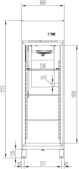 thumbnail of GastroHero Tiefkühlschrank TKSN-PROFI700 | 610 Liter | Edelstahl | GN 2/1 | Umluftkühlung | Digitalthermostat | Profi Gewerbe Tiefkühler