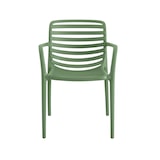 thumbnail of METRO PROFESSIONAL Silla apilable con reposabrazos Gastro Elaria, plástico, verde oliva