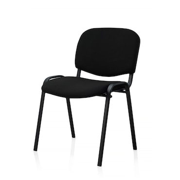 SIGMA Silla de visita VC04, metal/tejido, negra