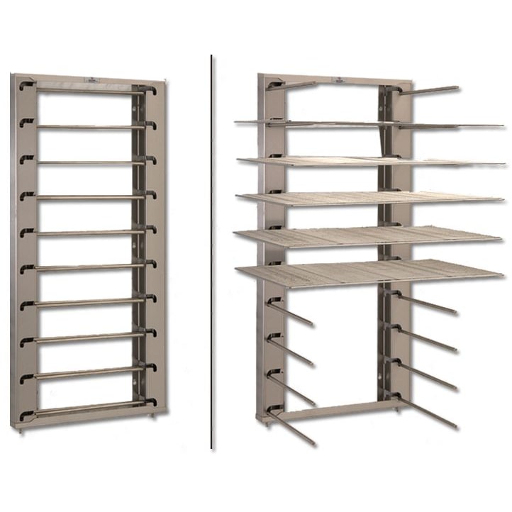 Matfer Echelle murale pliable inox pour plaques 10 niveaux Matfer - 845010